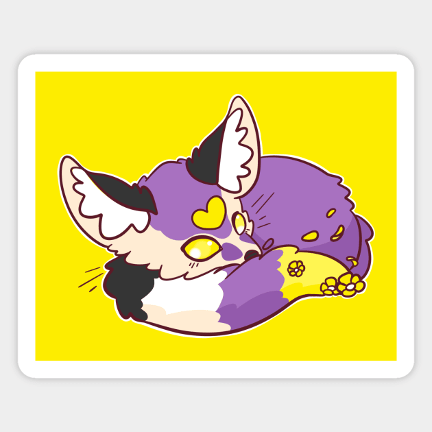 Enby Pride Fennec Fox Magnet by BubblegumGoat